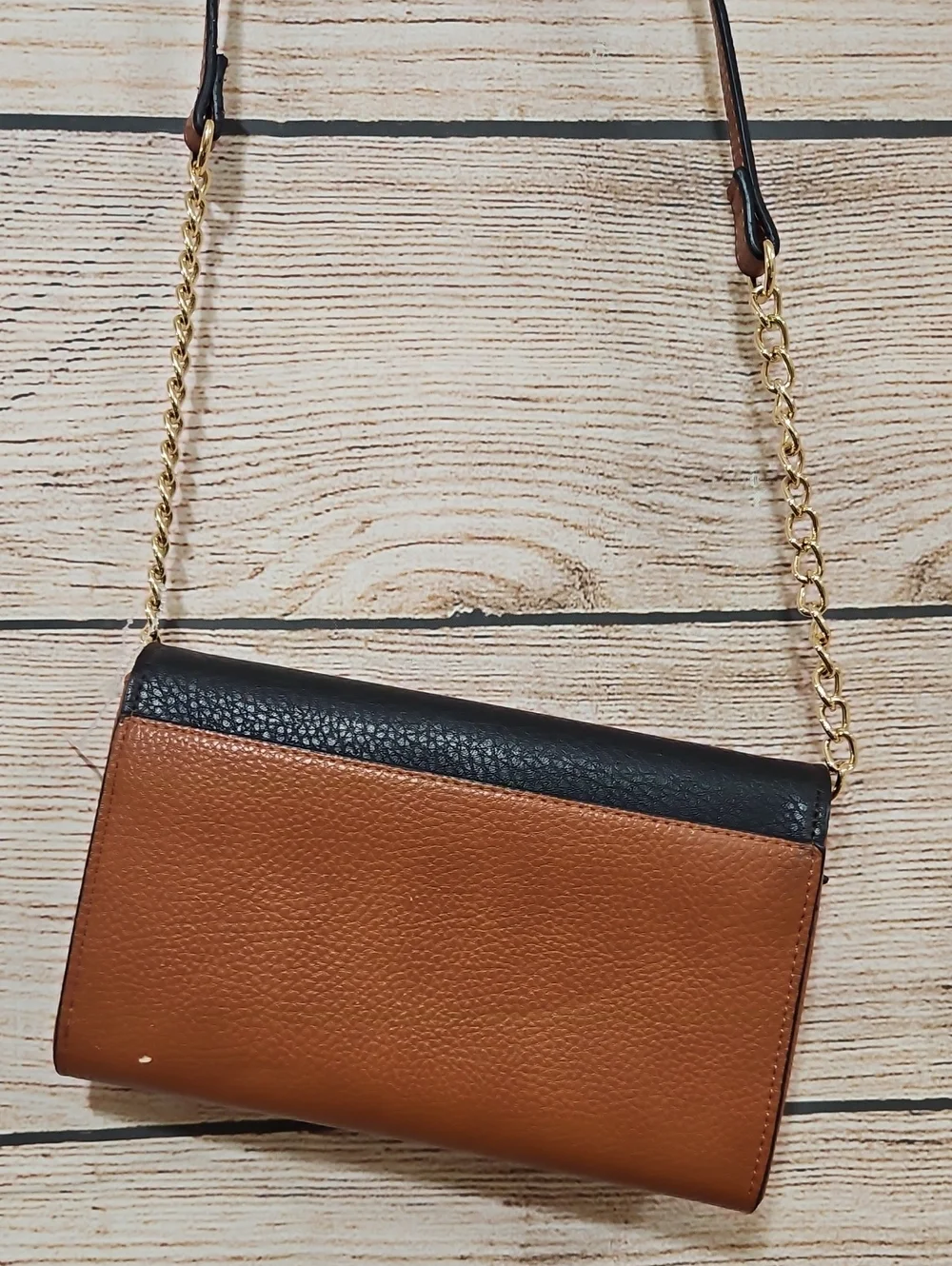 💟 Anne Klein Accent Brown and Black Small Crossbody Bag